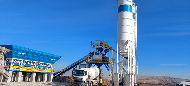 120m³/h Compact Concrete Batching Plant